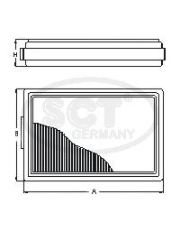SCT GERMANY st6005 -  Топливный фильтр